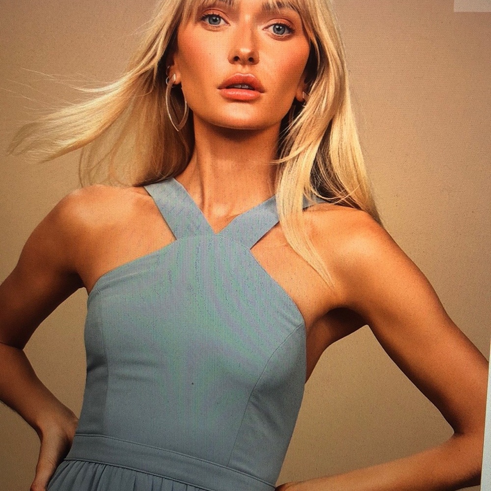 Dusty blue beautiful maxi! NWT